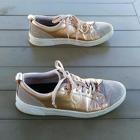Ted baker rose gold sneakers deals